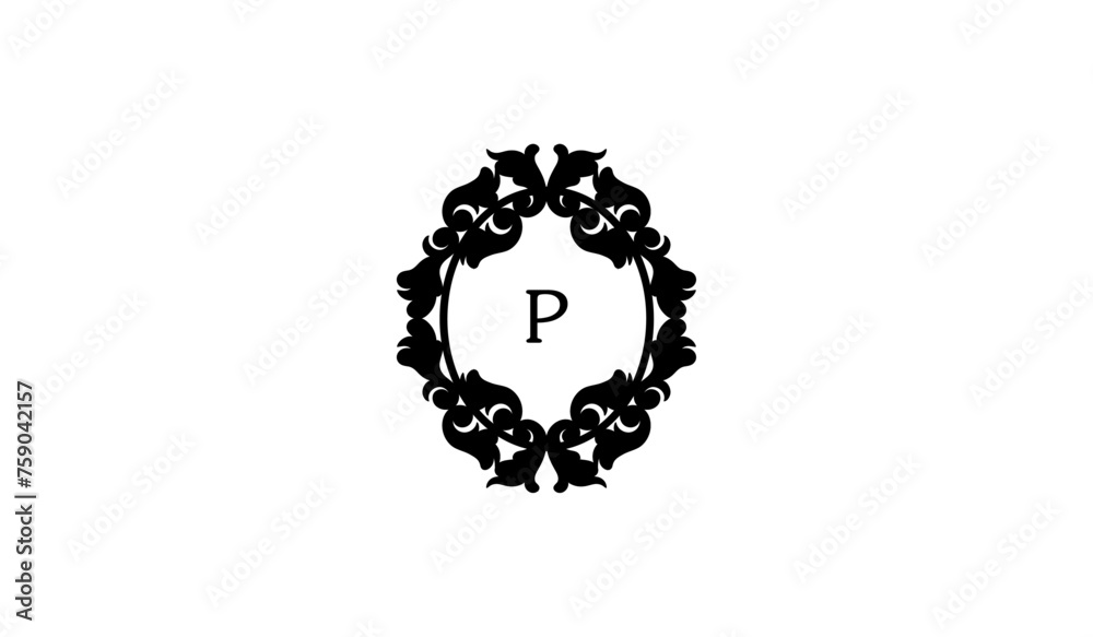 Decoration ornament Alphabetical logo