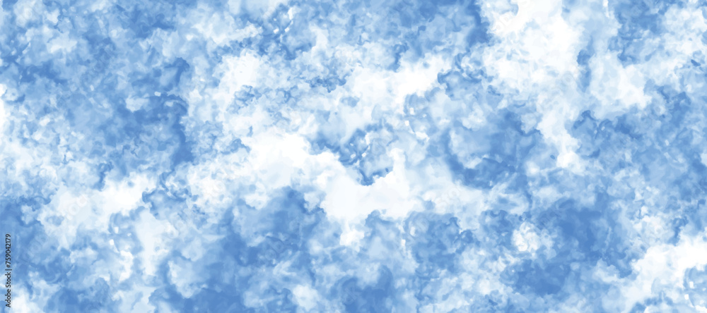 Abstract watercolor featuring a Blue and white sky with wispy clouds. Pastel mottled border texture and blurred grunge design. Blue texture background on white surface granite Abstract watercolor featuring a Blue and white sky with wispy clouds. Pastel mottled border texture and blurred grunge design. Blue texture background on white surface granite