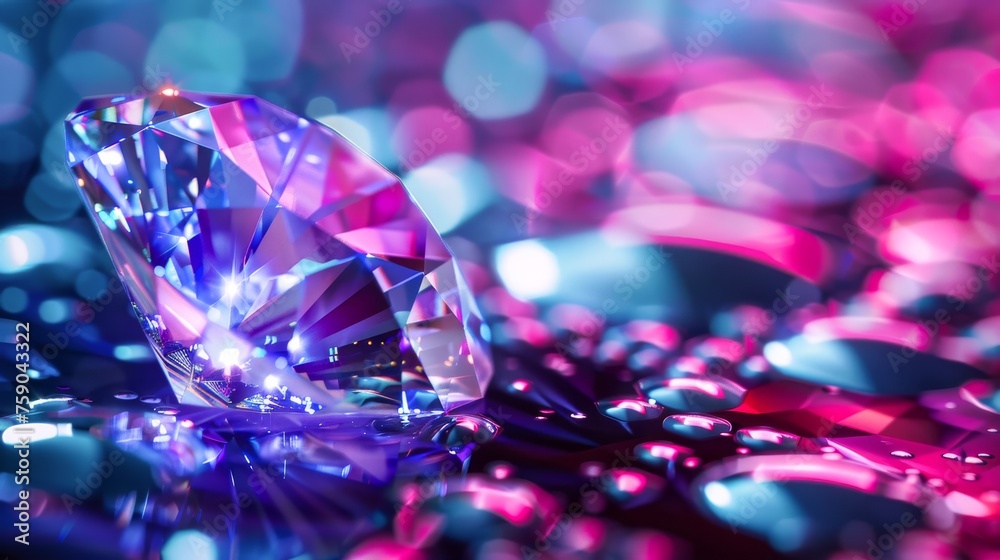 Close up of a vibrant gem encircled by a digital matrix a contrast of cyberpunk technology and timeless natural beauty Close up of a vibrant gem encircled by a digital matrix a contrast of cyberpunk technology and timeless natural beauty