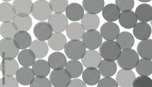 circular fading out random scaled circle or cylinder shapes on white background wallpaper banner pattern