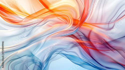 abstract background with multicolored smoke in the form of waves