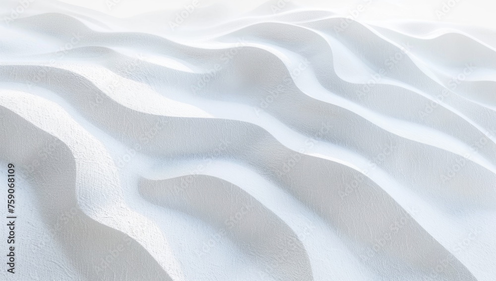 Obraz premium Abstract white sand texture background with ripples and waves in the style of nature Generative AI
