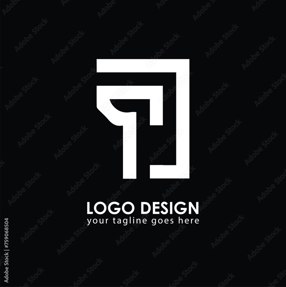 QD QD Logo Design, Creative Minimal Letter QD QD Monogram