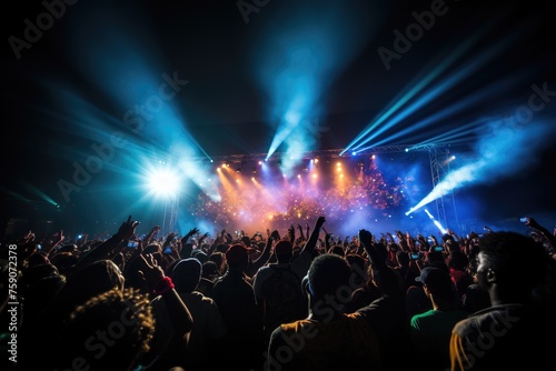 a concert in a music festival event professional photography