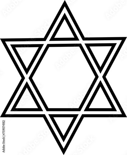 Star David icon. The Star of David (Magen David in Hebrew, Shield of David, Solomon's Seal is a generally recognized symbol of Judaism and Jewish identity. Geometrically it is a hexagram Abstract .