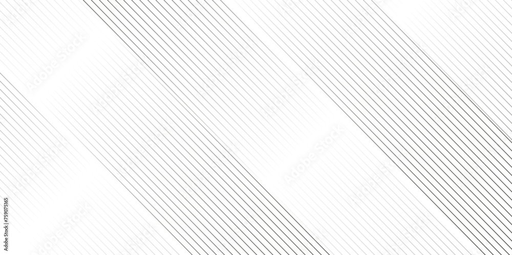 Vector gradient gray line abstract pattern Transparent monochrome striped texture, minimal background. Abstract background wave line elegant white striped diagonal line technology concept web texture. - obrazy, fototapety, plakaty 