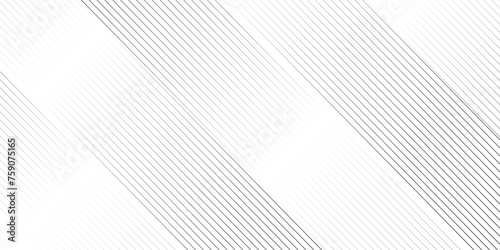 Vector gradient gray line abstract pattern Transparent monochrome striped texture, minimal background. Abstract background wave line elegant white striped diagonal line technology concept web texture. photo