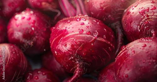 a group of red vegetables