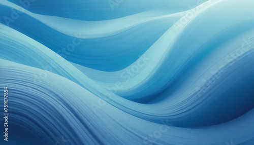 Abstract light blue smooth waves. Modern soft luxury texture
