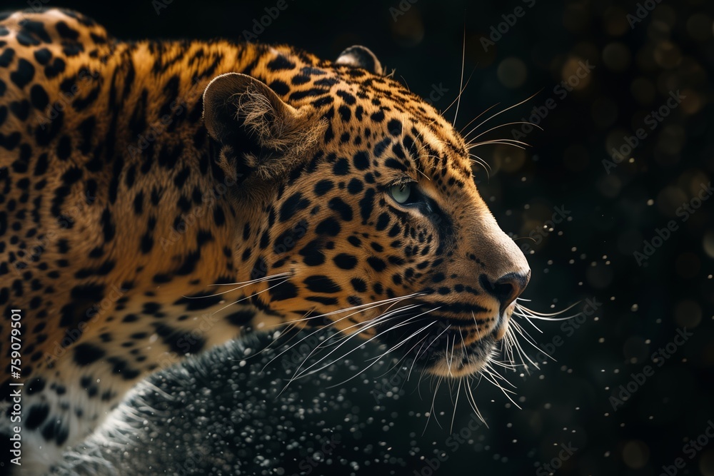 close up portrait of a leopard close up portrait of a leopard
