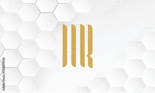 MR, RM, M, R, Abstract Letters Logo Monogram