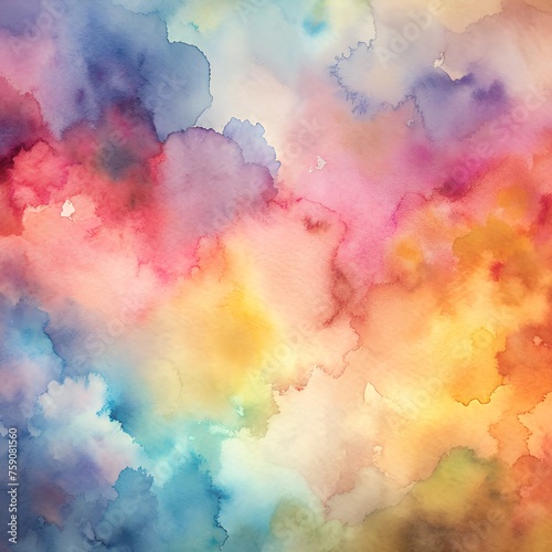 Splashes of Serenity: Abstract Watercolor Background