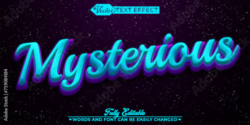 Purple Mystic Vector Editable Text Effect Template