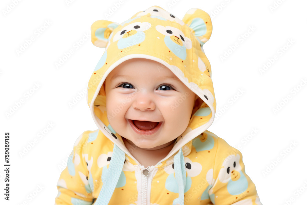 Portrait studio of young adorable baby with happy smile isolated on transparent background. Portrait studio of young adorable baby with happy smile isolated on transparent background.