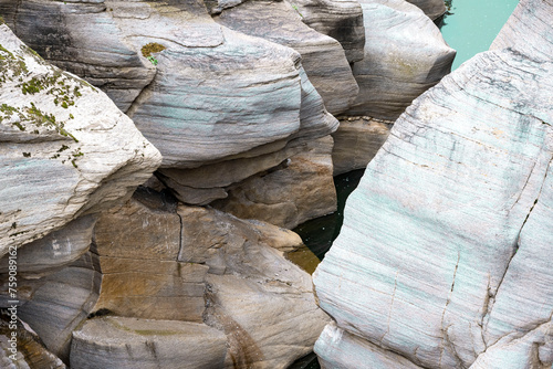 Panorama landscape of rock formations of Tasyaran Valley Natural Park canyon ( Tasyaran Vadisi) . Located in Usak (Usak), Turkey