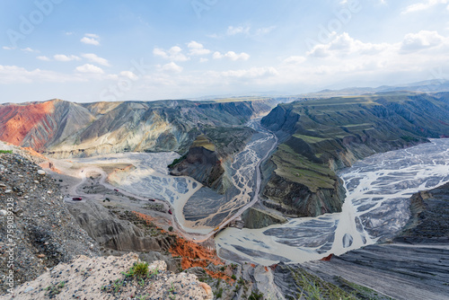 The magnificent landscape of Anjihai Grand Canyon in Tacheng, Xinjiang, China photo