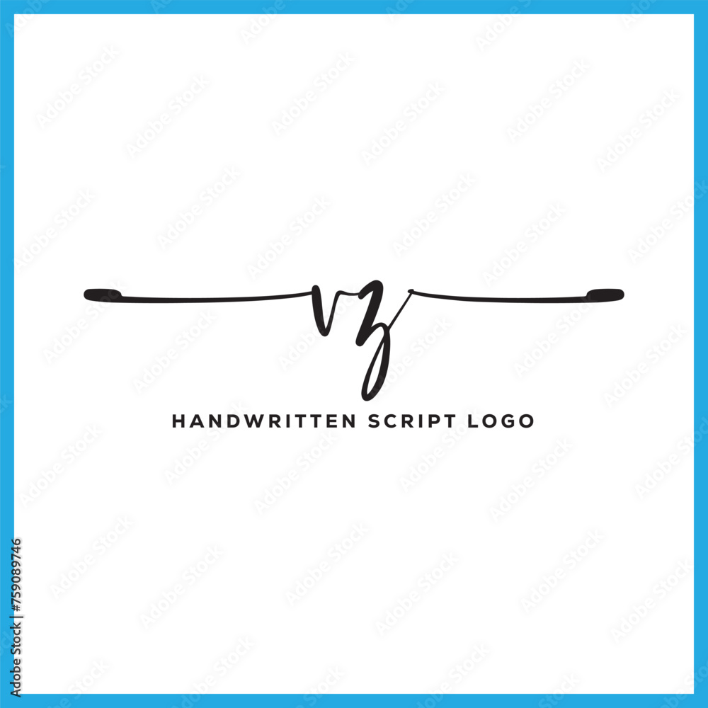 VZ initials Handwriting signature logo. VZ Hand drawn Calligraphy lettering Vector. VZ letter real estate, beauty, photography letter logo design. VZ initials Handwriting signature logo. VZ Hand drawn Calligraphy lettering Vector. VZ letter real estate, beauty, photography letter logo design.