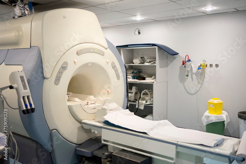 Modern CT machine in hospital