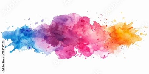 Ethereal watercolor fusion of blues, purples, and pinks, conveying a sense of dreamy fluidity and artistic inspiration.