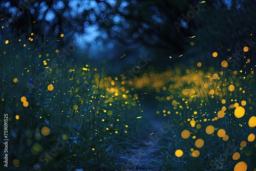 Fireflies in the evening © SaroStock