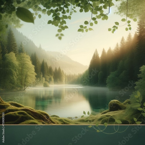 Connect with your audience on a deeper level by incorporating nature-inspired elements into your presentation background. Tranquil scenes such as lush forests, serene lakes © Aynur