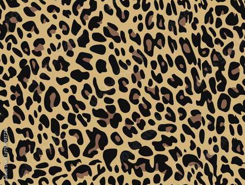  leopard pattern cat texture seamless stylish print on clothes  paper  fabric