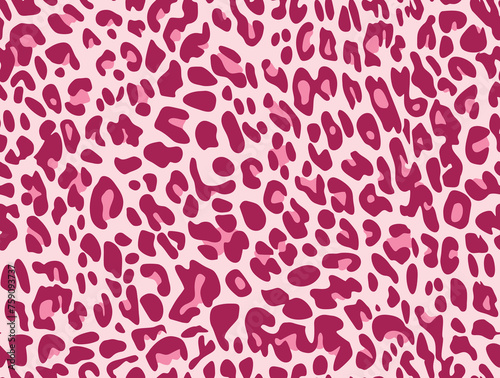 Leopard texture pink print seamless pattern fashion design