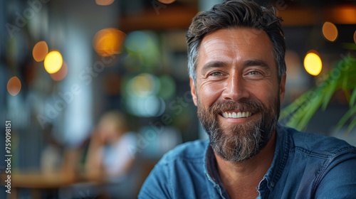 Smiling Man With Beard