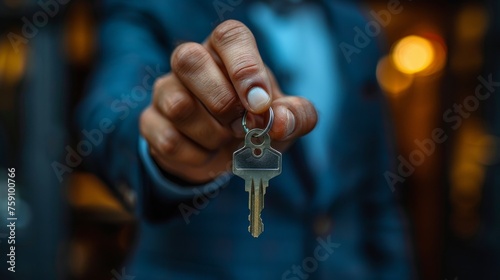 Person Holding Key in Hand