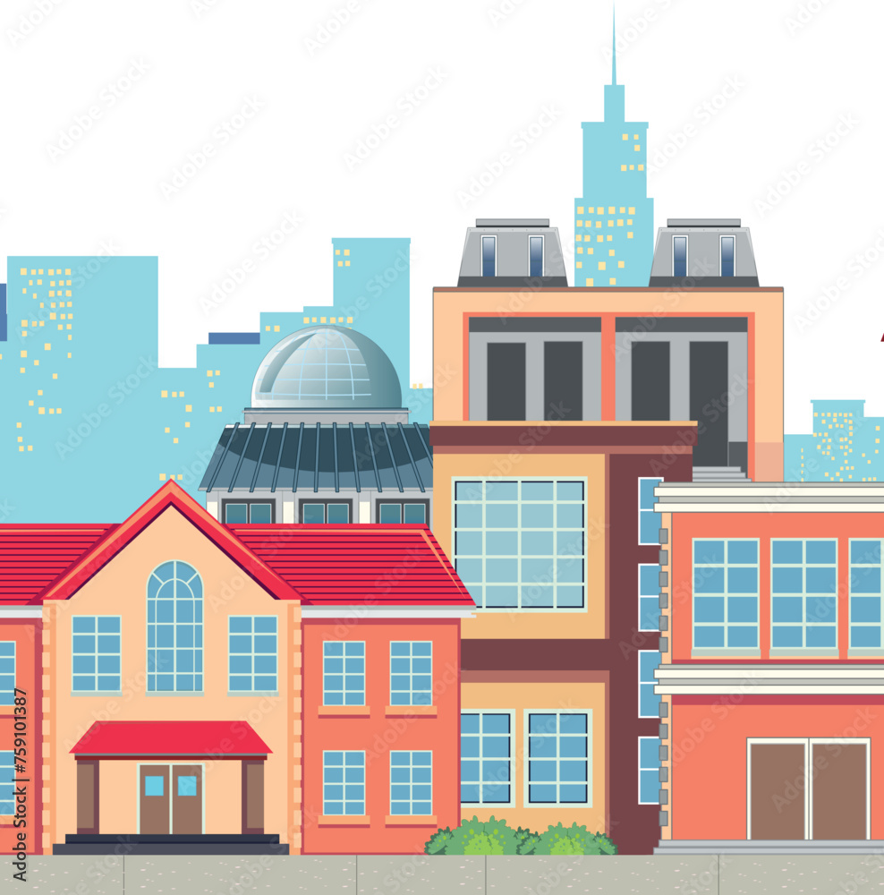 buildings in the city