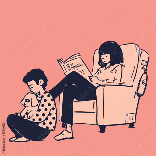 person watching tv