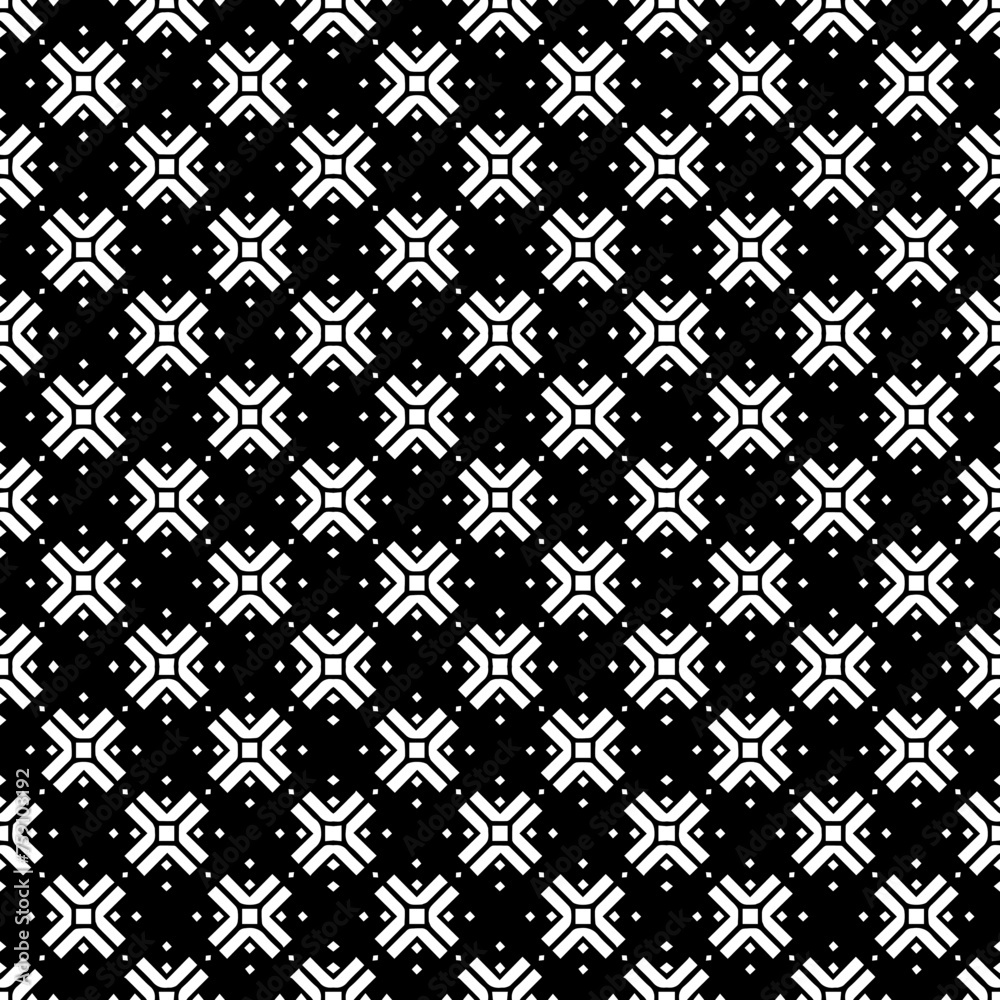Black and white seamless abstract pattern. Background and backdrop. Grayscale ornamental design. Black and white seamless abstract pattern. Background and backdrop. Grayscale ornamental design.