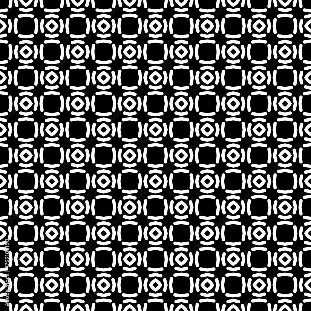 Black and white seamless abstract pattern. Background and backdrop. Grayscale ornamental design. Black and white seamless abstract pattern. Background and backdrop. Grayscale ornamental design.