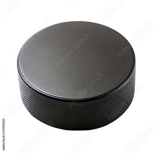 Hockey puck isolated on a transparent background. photo