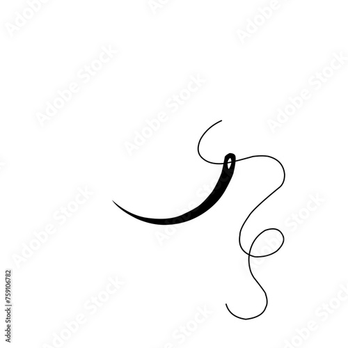Surgical Suture Needle Icon