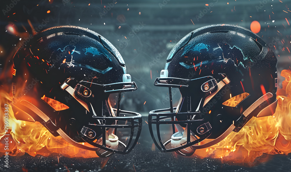 Fototapeta premium American football league banner american football banner american football league poster american football banner