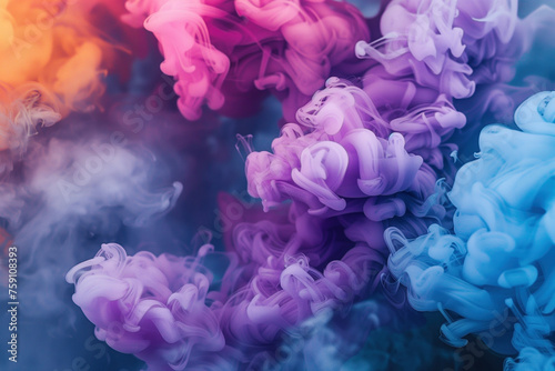 Colourful smoke background