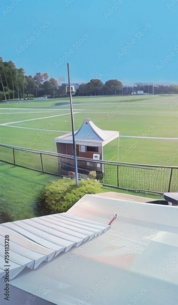 Fototapeta premium play ground and gallery neat and clean 