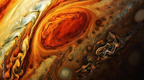Beautiful surface with abstract texture of Jupiter. © rabbit75_fot