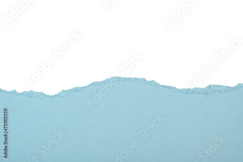 Cartulina rasgada de color azul claro photo
