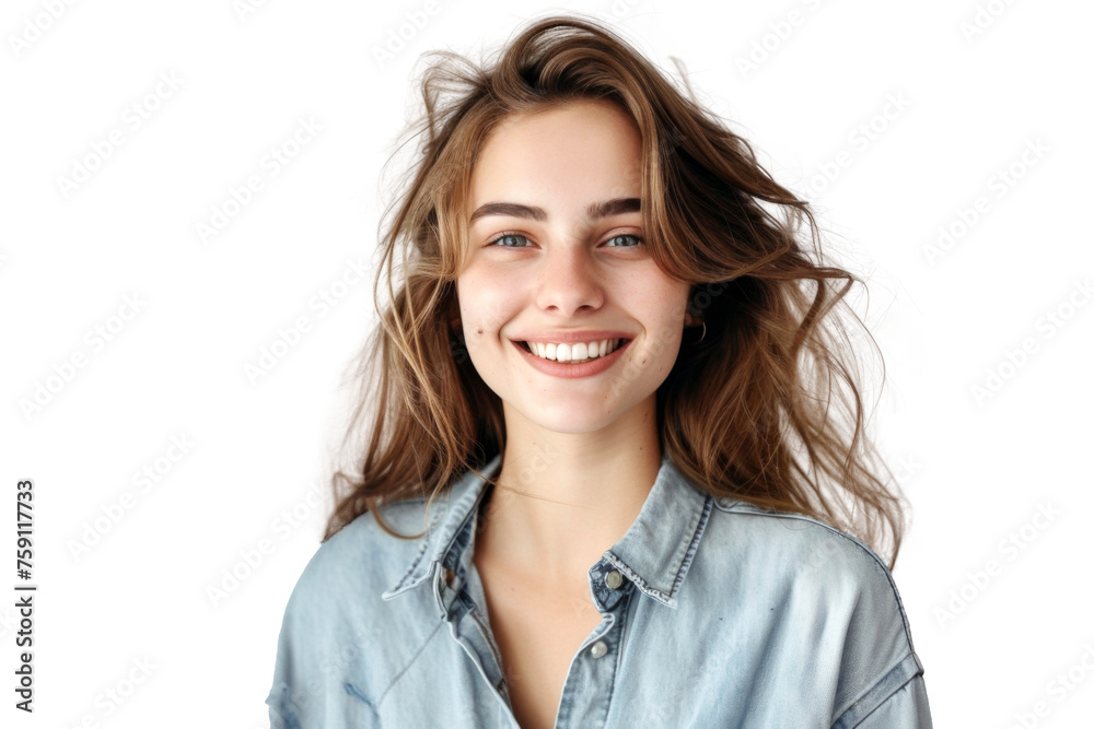 Studio portrait of a beautiful young woman with an attractive smile wearing casual outfits looking at camera, isolated on transparent png background. Studio portrait of a beautiful young woman with an attractive smile wearing casual outfits looking at camera, isolated on transparent png background.