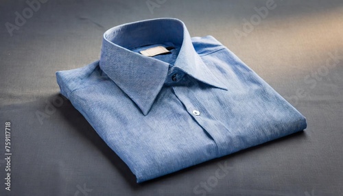 Generated image of blue cotton shirt
