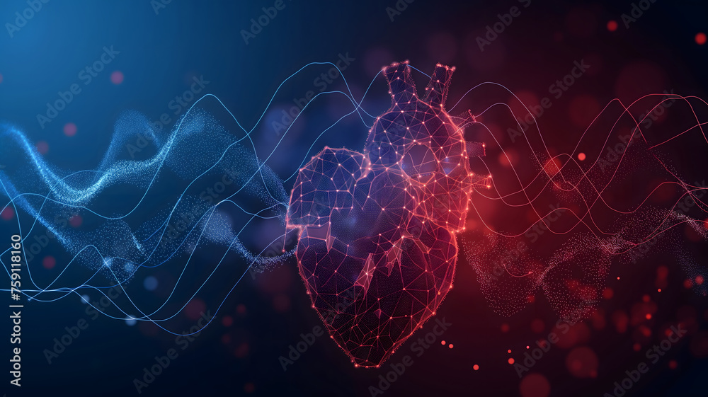 Digital Love: Abstract Heart in a Web of Connectivity Digital Love: Abstract Heart in a Web of Connectivity