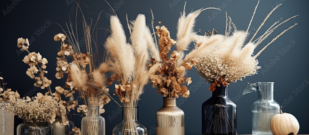 Decorating the home with dried blooms