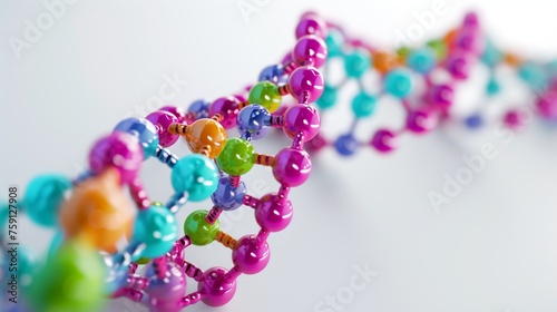 3D rendering human DNA structure model