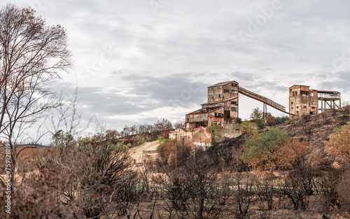 Abandoned zinc mines near to Kirki village North Evros Greece, environmental disaster, Australia