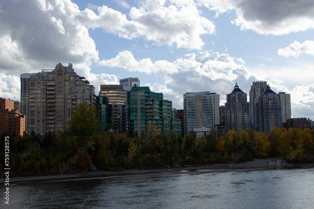 Calgary city in autumn.