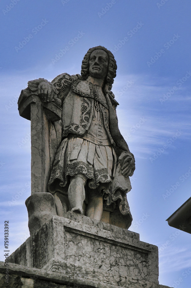 The statue of Francesco Scipione Maffei, an illustrious Veronese