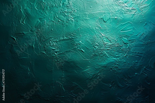 Teal green blue grainy color gradient background glowing noise texture cover header poster design © Ammar