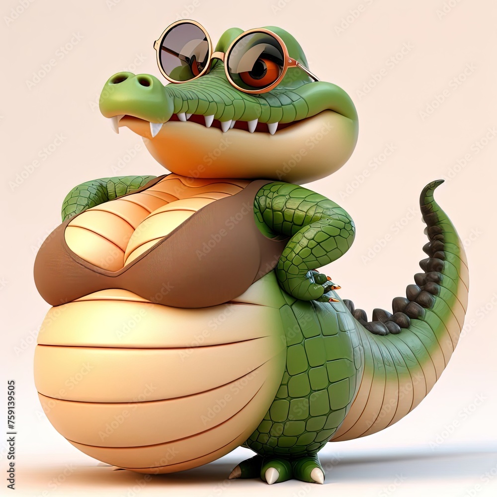 Fototapeta premium Sexy plus size animal model cartoon